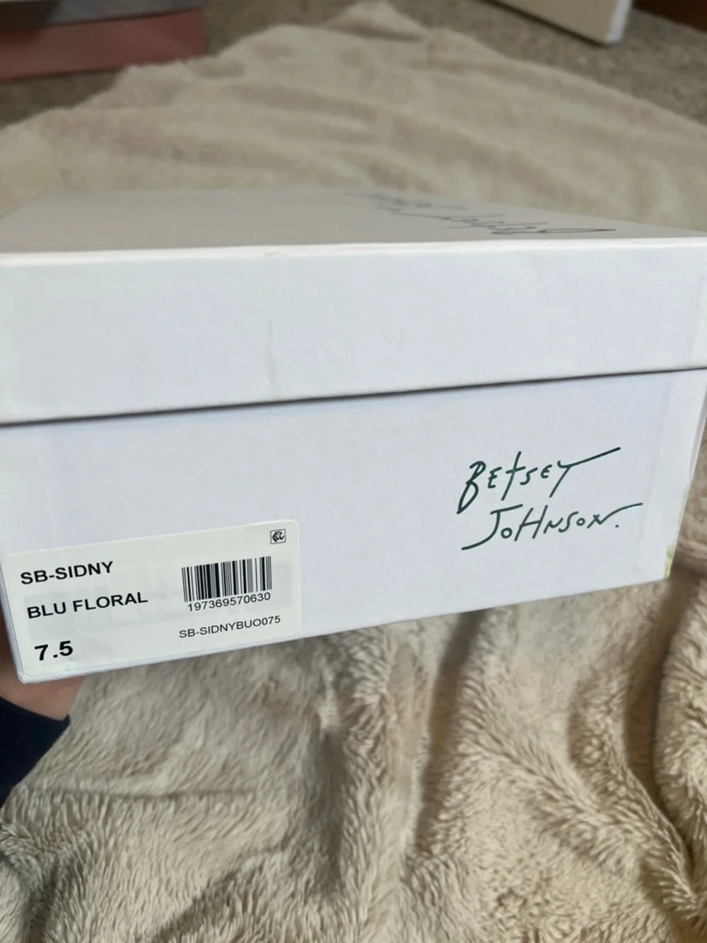 Betsey Johnson Sidny Blue Floral Sequin Sneakers - Sz 7.5 - Picture 12 of 12